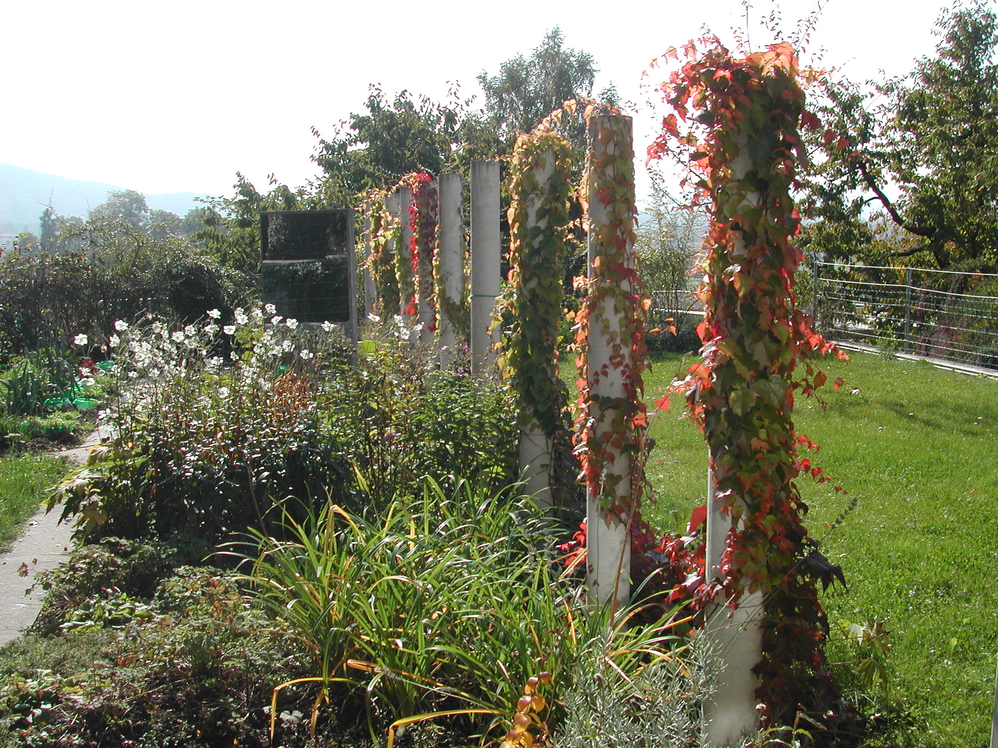 Garten mit Säulen